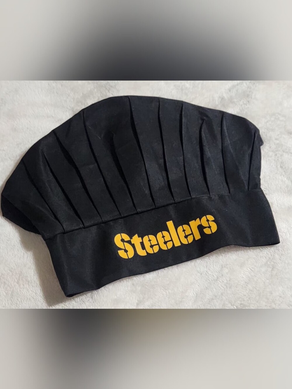 Pittsburgh Steelers Adult Chef Hat In Black Unisex